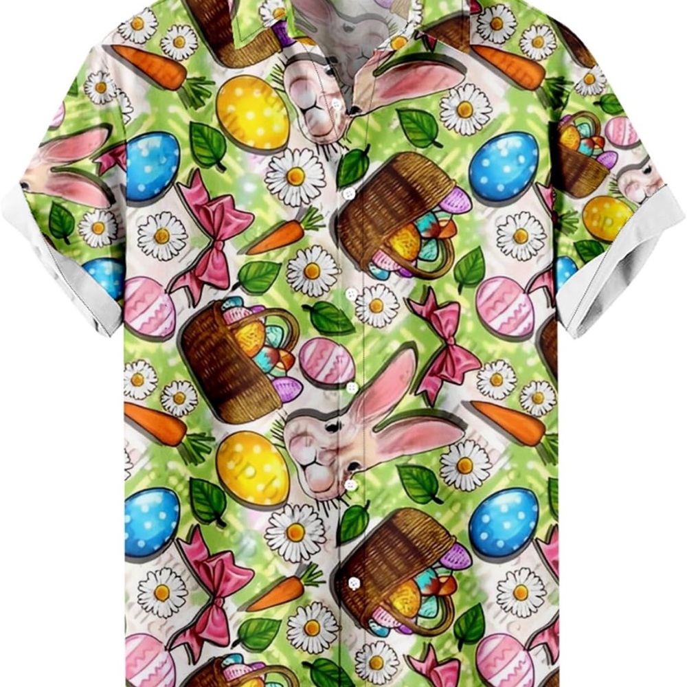 HAPNBCELE Hawaiian/EasterShirt - Picture 2 of 3